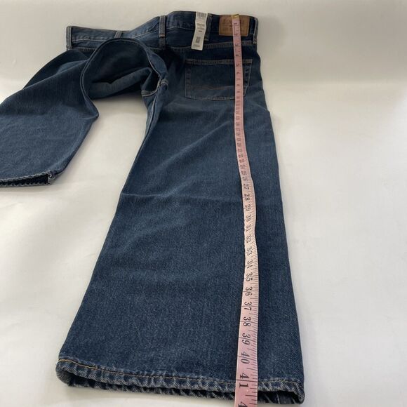 Signature By Levi Strauss & Co. Jeans Men's Straight‎ Fit Denim DARK WASH 44x30 - Picture 9 of 12